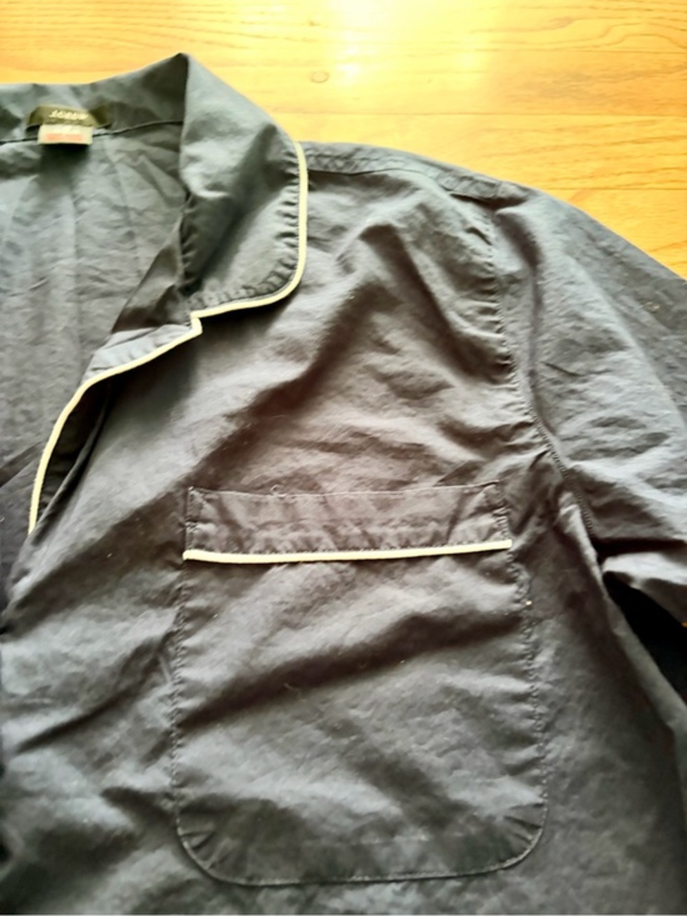 J. Crew Navy Blue Button-Front Nightshirt